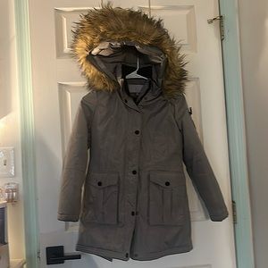 Kids gray puffer jacket